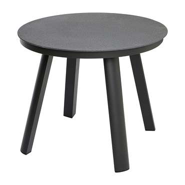 Обеденный стол Leif D90 темно-серого цвета