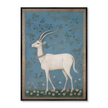 Репродукция картины White goats, No 2, 2024г.