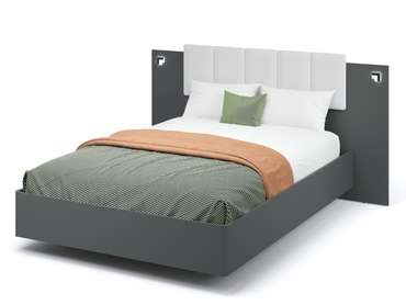 Кровать Мишель 140x200 цвета антрацит