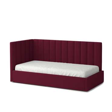 Кровать Меркурий-3 80х200 бордового цвета с подъемным механизмом