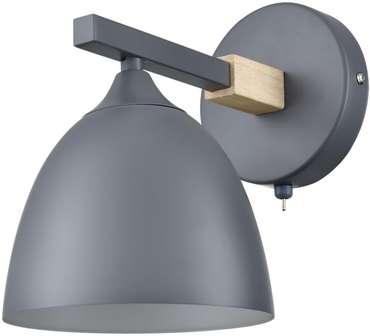 Бра Lumion Colange 8096/1W серый/серый металл, дерево/металл Е27 1*60W 220V