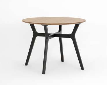 Обеденный стол Луиджи-М бежево-черного цвета