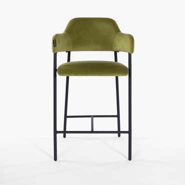 Полубарный стул Ливорно желто-зеленого цвета