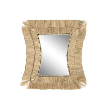 Настенное зеркало 62 x 4 x 70 cm Стеклянный Bali джут