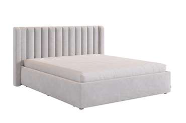 Кровать без подъемного механизма Ева 160х200 серого цвета