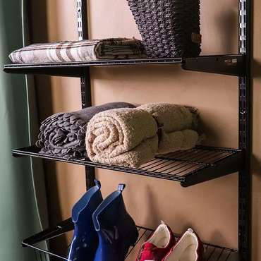 Проволочная полка 60x31 черного цвета