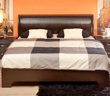 Кровать Парма-3 120х200 цвета венге без подъемного механизма