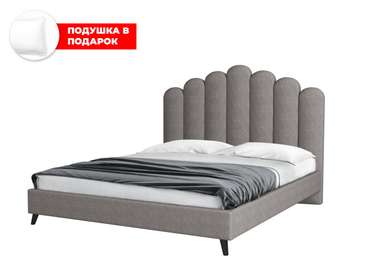Кровать Lixano 120х200 серого цвета с подъемным механизмом