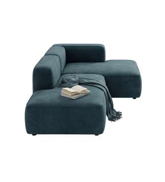 Угловой диван One модули L зеленого цвета правый