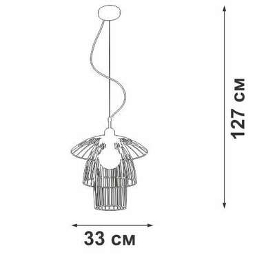Подвес V4984-1/1S, 1xE27 макс. 40Вт