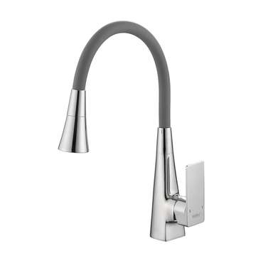 Смеситель для кухни с гибким изливом и режимом душ Haiba HB73823, хром