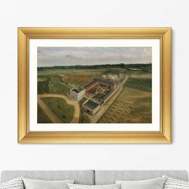 Репродукция картины в раме Tiptree Hall and Farm, Essex, 1855г.