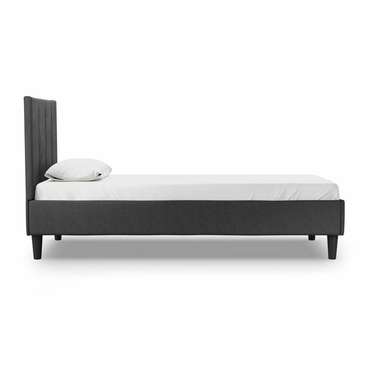 Кровать Джейн 90x200 темно-серого цвета без подъемного механизма