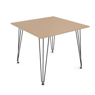 Обеденный стол Elegant 90х90 бежевого цвета