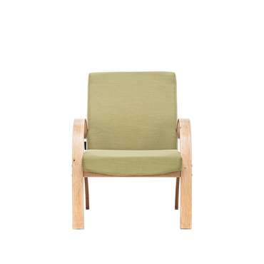 Кресло для отдыха Денди бежево-зеленого цвета