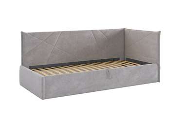 Кровать Квест 90х200 серого цвета с подъемным механизмом