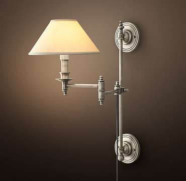 Бра JULIAN SWING-ARM SCONCE - AGED STEEL