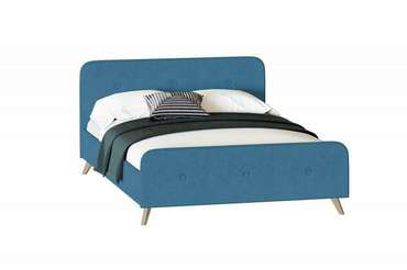 Кровать Сиерра 160х200 голубого цвета с подъемным механизмом