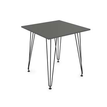 Обеденный стол Elegant 70х70 темно-серого цвета