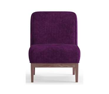 Кресло из вельвета Арагорн фиолетового цвета