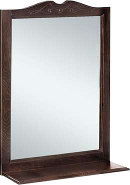 Зеркало настенное Классик в раме коричневого цвета