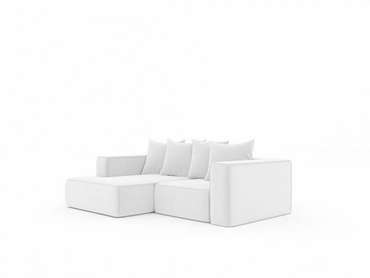 Угловой диван-кровать Норман 232 светло-серого цвета