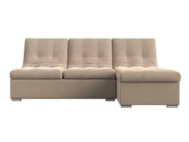Угловой диван-кровать Релакс бежевого цвета угол правый