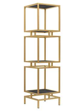 Стеллаж Cubic-3 золотого цвета