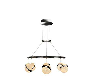 Подвесной светильник Crystal Ball с круглыми плафонами