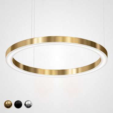 Подвесной светильник Light Ring Horizontal D100 золотого цвета 