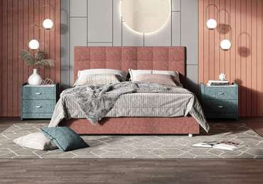 Кровать Tivoli 180х200 терракотового цвета без основания и подъемного механизма