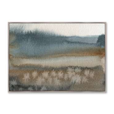 Репродукция картины на холсте Symphony of autumn, lake in the fog