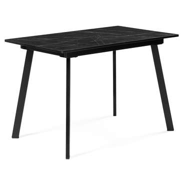 Раскладной обеденный стол Агни черного цвета