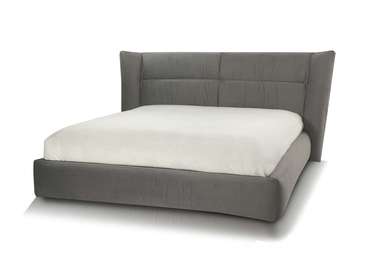 Кровать с подъемным меxанизмом Hugs 160х190 серого цвета