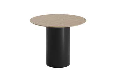 Обеденный стол Type D90 бежево-черного цвета