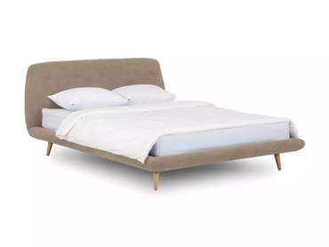 Кровать Loa 160х200 бежевого цвета 