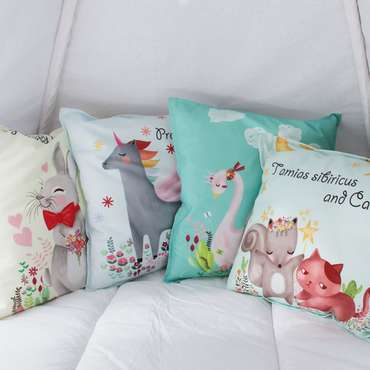 Подушка Happy Bunny из 100% хлопока