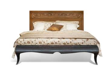 Кровать Соната 140х200 коричневого цвета