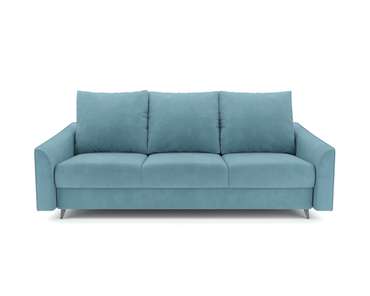 Прямой диван-кровать Уэльс голубого цвета