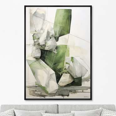 Репродукция картины Space of Emeralds, No 1, 2024г.