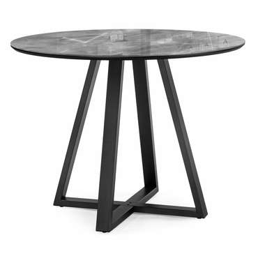 Обеденный стол Норфолк серо-черного цвета