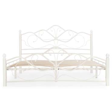Кровать с основанием Виктори 160х200 белого цвета