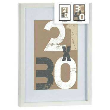 Настенные рамки Белый Cтекло Деревянный MDF 32,5 x 2,5 x 42,5 cm (1 uds)