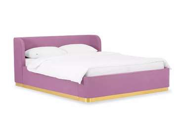 Кровать Vibe 160х200 темно-розового цвета с подъемным механизмом