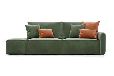 Прямой диван-кровать Портленд зеленого цвета