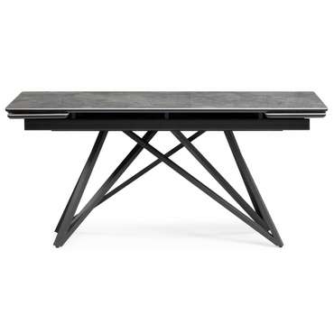 Раздвижной обеденный стол Вилсон 90х160 серого цвета