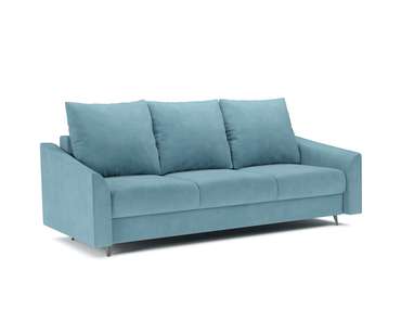 Прямой диван-кровать Уэльс голубого цвета