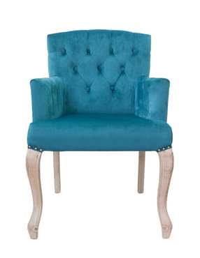 Классическое кресло Deron blue синего цвета