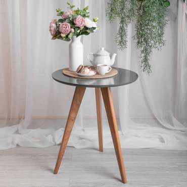 Декоративный столик Эко серого цвета