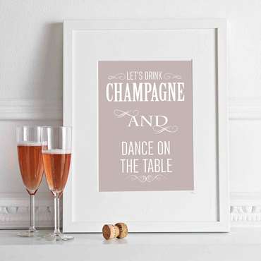 Постер в раме Dance on the table